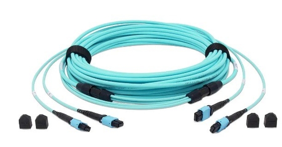satın al 24 Fiber OM3 MTP® Fiber Optic Trunk Kablo Kadın OM3 Multimode 3m LSZH Çevrimiçi üretim