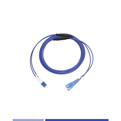 satın al Su geçirmez zırhlı fiber optik yama kablosu LC-SC Tek modlu dupleks 1m LSZH ceket Çevrimiçi üretim