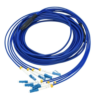 satın al 4 çekirdekli zırhlı fiber optik yama kablosu LC LC Tek modlu G652D 3m zırhlı fiber hopper Çevrimiçi üretim