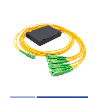satın al 1x8 Optik Fiber PLC Splitter ABS Kutusu SC/APC Tek Mod 2.0mm korozyon geçirmez Çevrimiçi üretim
