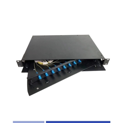 satın al Fiber Optic yama paneli 12 Port SC Simplex Rotary 1U 19 