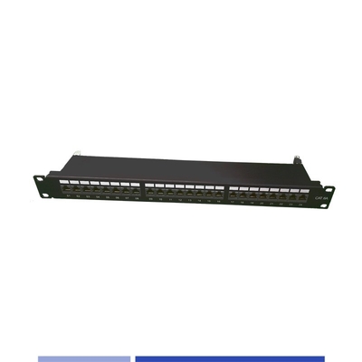 satın al Cat6A Patch Panel 24 Port Shielded 1U Rack Mount For Cabling system (Kablolama sistemi için 1U raf montu) Çevrimiçi üretim