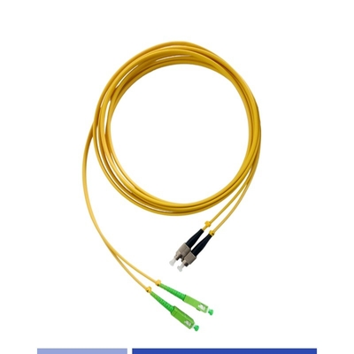 satın al Tek modlu Fiber Optic Patch Cord SC/APC To FC/UPC Duplex 3.0mm LSZH Fiber Optic Patch Leads Çevrimiçi üretim