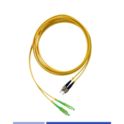 satın al 3m Fiber Optic Patch Cord SC/APC-FC/UPC Duplex LSZH Tek Mod Patch Kabloları Yüksek Hız Çevrimiçi üretim