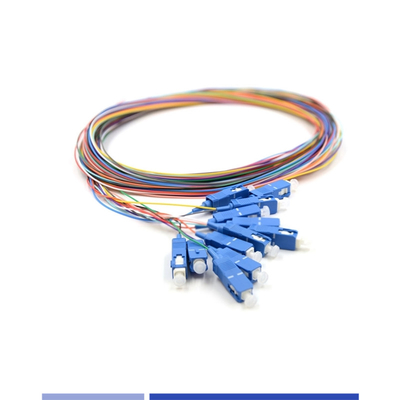 satın al OS2 Tek modlu fiber pigtails 6 fiber SC UPC LSZH 1m FTTH çözümleri için Çevrimiçi üretim