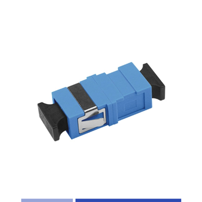 satın al Fiber Optic Adapter Tek modlu SC/UPC Flanşsız basit optik çiftleyici Mavi Çevrimiçi üretim