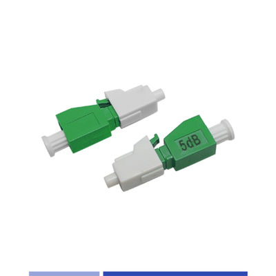satın al Plug In LC APC Fiber Attenuator Tek mod 5dB 1310/1550nm Çevrimiçi üretim