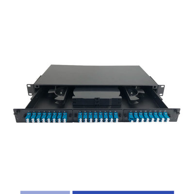 satın al 1U Fiber Optic yama paneli 24 Port LC Duplex 19 