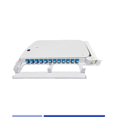 satın al 12 Port 24 Fiber Patch Panel Rotary ABS Plastik 19 