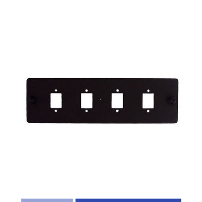 satın al 4 Port Fiber Adapter Plate LC/SC Fiber Optic Patch Panel boşaltılmış yüksek hassasiyet Çevrimiçi üretim