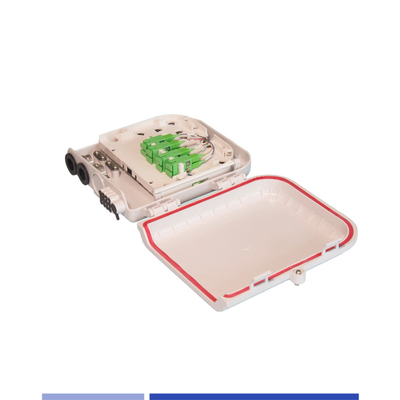 satın al 8 Port Fiber Optic Distribution Box LC/SC Fiber Termination Box Duvar Montajı kompakt Çevrimiçi üretim
