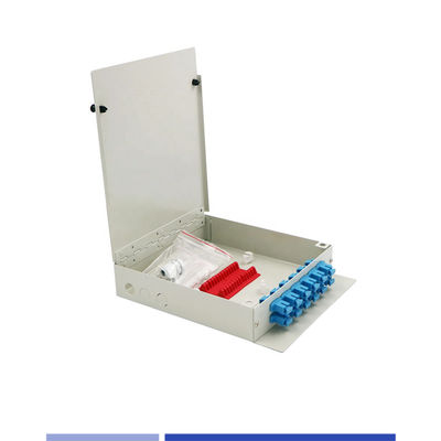 satın al Duvara Monte Uygulamalar için Soğuk Haddelenmiş Çelik Konstrüksiyonlu 12 Port Fiber Optik Dağıtım Kutusu Çevrimiçi üretim