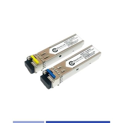 satın al BIDI Gigabit Optik Alıcı 40km Tek Modlu SMF Çift Lifi TX1310nm RX1550nm LC Çevrimiçi üretim