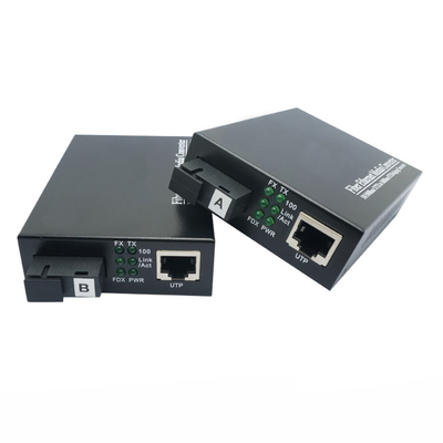 satın al BIDI Fiber Media Converters 10/100Mbps Tek modlu SMF TX1310nm/RX1550nm Simplex SC 20KM Çevrimiçi üretim