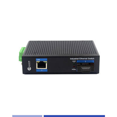 satın al Endüstriyel Fiber Media Converter 10/100/1000M 2 RJ45 portuyla Tek Modlu SMF Duplex SC 1310nm 20KM Çevrimiçi üretim