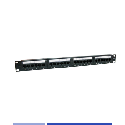 satın al Katalanmamış Cat6 24 Port Patch Panel 1U Kablo yöneticisi ile monte edilmiş raf Çevrimiçi üretim