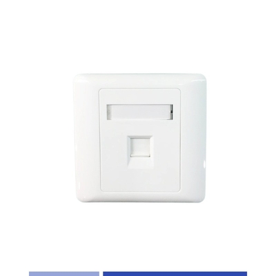 satın al Yüksek hassasiyetli tek portlu 86 ön plaka Cat3 Cat6 Keystone Jack için Çevrimiçi üretim