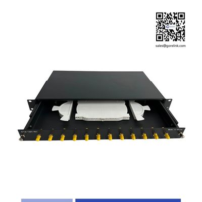 satın al 12 Portlu ST 1U Fiber Optik patch paneli 19