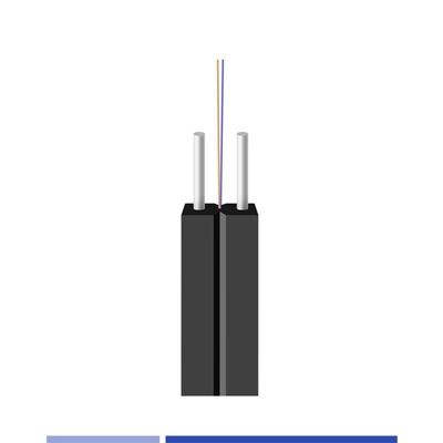 G657A1 LSZH Kapalı Fiber Optic Kablo Tek modlu Fiber Drop Kablo 12 Fiber 9/125 SMF Alev Geri Dolu