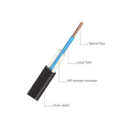 12 Fiber Kapalı Düz Düşük Kablo Multimode OM3 50/125um LSZH Siyah