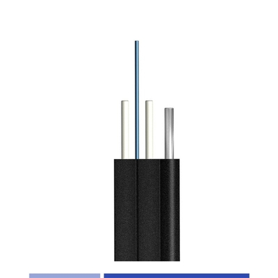 9/125 SMF G657A1 Dış Fiber Optik Kablo 6 Fiber Dış Düşük Kablo FRP Güçli Çelik Tel Mesajcı