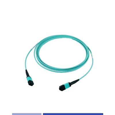 12 Fiber Plenum MTP Patch Cord Multimode OM3 Kadın 3m B Tipi