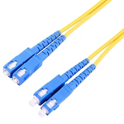 SC/UPC-SC/UPC Tek modlu çiftli fiber optik yama kablosu LSZH 2.0mm
