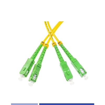 Fiber Optic Patch Cord, SC/APC-SC/APC, Tek Mod, Duplex, LSZH, 3m, 2,0mm