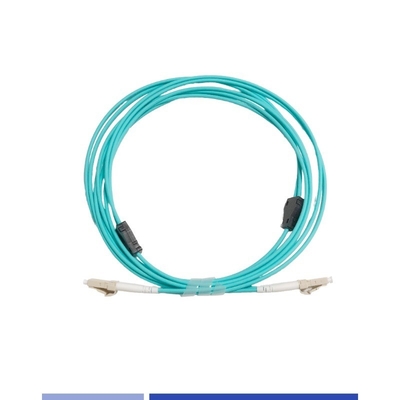 Multimode OM3 Zırhlı Fiber Optic Patch Cord Duplex 1m LSZH Ceket Lc To Lc Fiber Kablo
