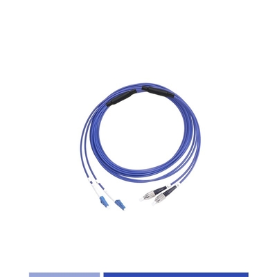 Duplex 1m LSZH Ceket Zırhlı Fiber Optic Patch Cord LC FC Tek Mod