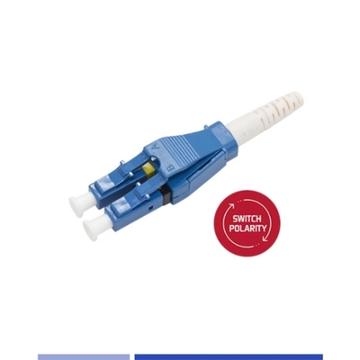 Uniboot LC UPC Tek Mod Fiber Bağlantısı Duplex 3.0mm Kutupluk Değiştirilebilir
