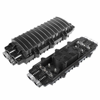 Yatay Fiber Splice Kapama 96F Yüksek Kapasite 24 Fiber Aerial Splice Case
