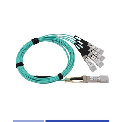 100G Aktif Optik Kablo (AOC) QSFP28'den 4x25G SFP28'ye Breakout Kablo OM3 3m