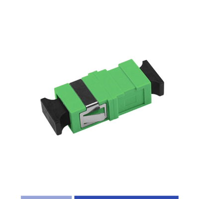 Fiber Optic Adapter Tek modlu SC/APC Flanşsız basit optik çiftleyici Yeşil