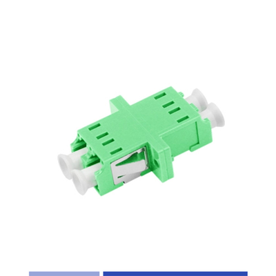 Duplex LC APC Adaptörü Tek Mod Flanş Yeşil Yüksek Hassasiyetli Taşınabilir