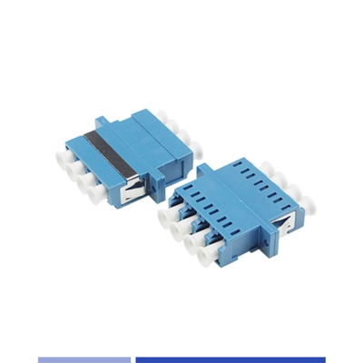 LC UPC Tek Mod Fiber Adaptörü Flanş Mavi ile Kurulumu Kolay