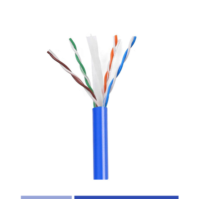 23AWG Katı Bakır UTP Cat6A Kablo 4 Çift LSZH Ceket UTP Ağ Kablo