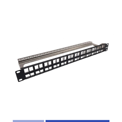 Cat.6/Cat6A Jack için korunan 1U 48 Port Modüler Patch Panel