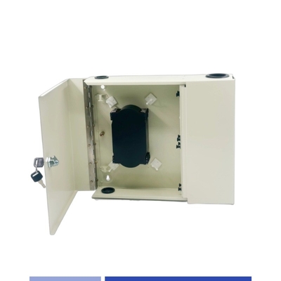 24 Port Fiber Wall Box LC / SC Adaptörü için iç tasarım 24 Çifte kapılı çekirdekli fiber kabı boşaltılmış