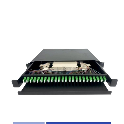 24 Port LC/APC Dubleks 1U Fiber Optik yama paneli 19